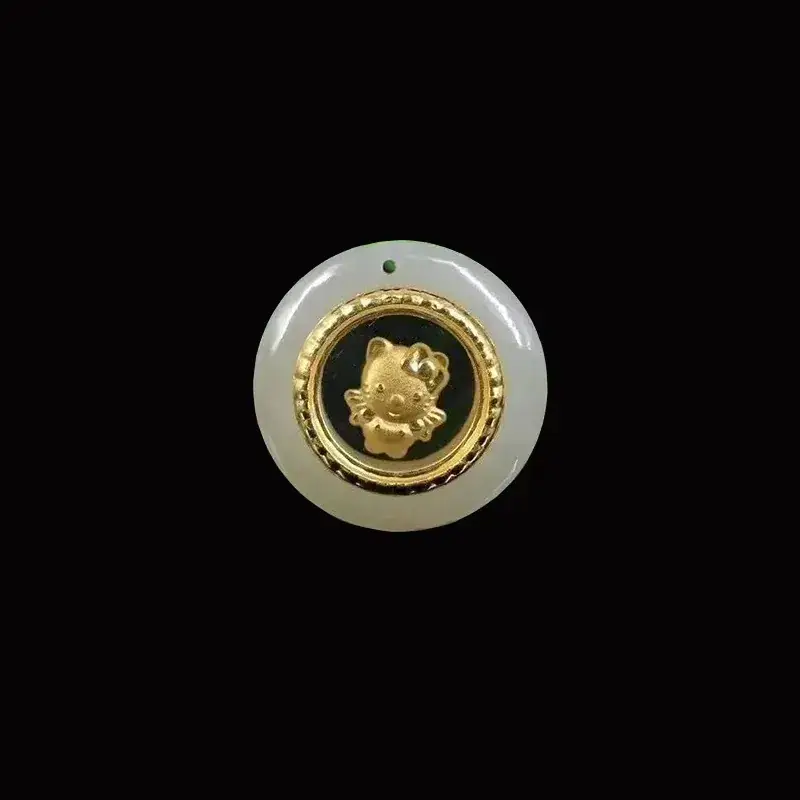 4D Pure Gold Jade Tiger Pendant Necklace - Image 14