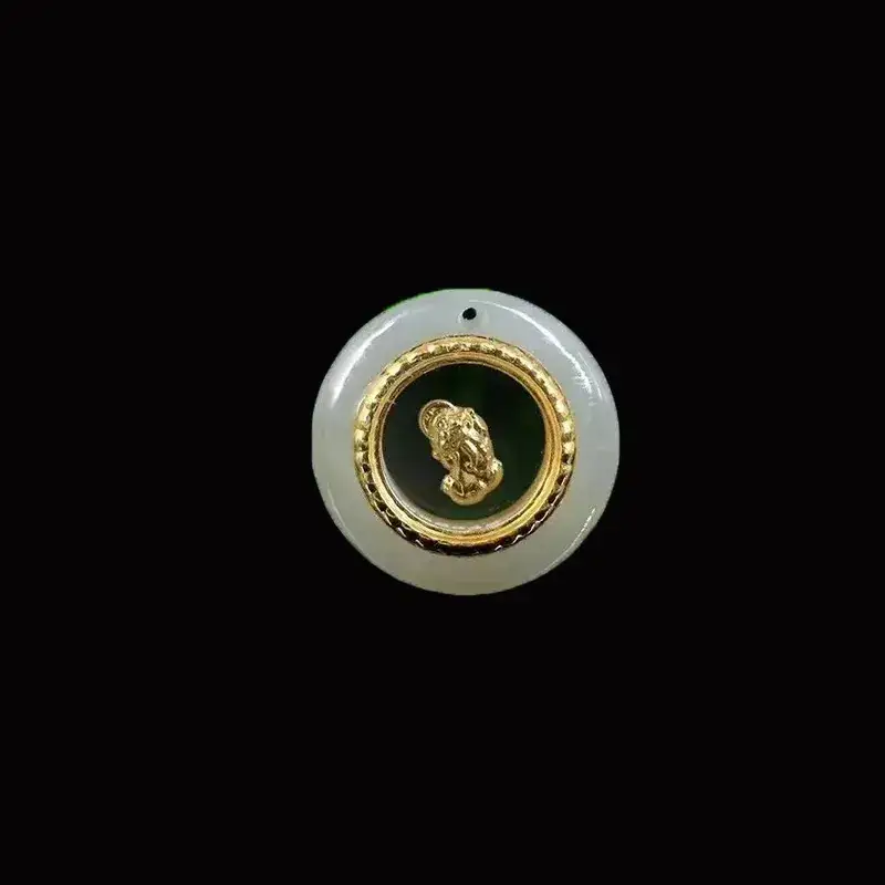 4D Pure Gold Jade Tiger Pendant Necklace - Image 16