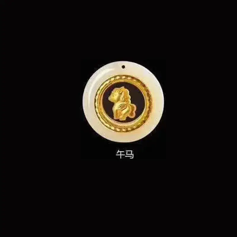 4D Pure Gold Jade Tiger Pendant Necklace - Image 7