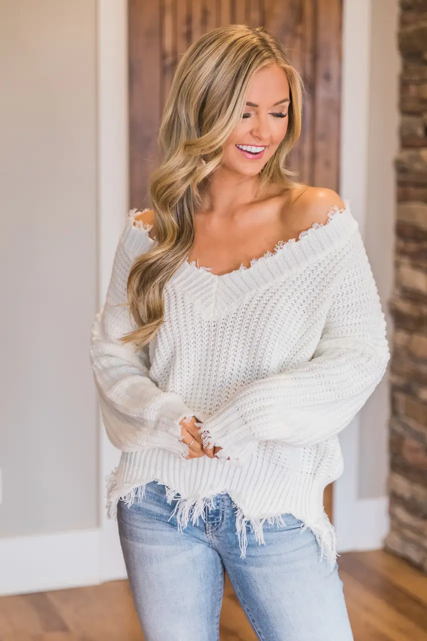 Women's 2023 Knit V-Neck Loose Pullover Sweater Mint Green — feature 17