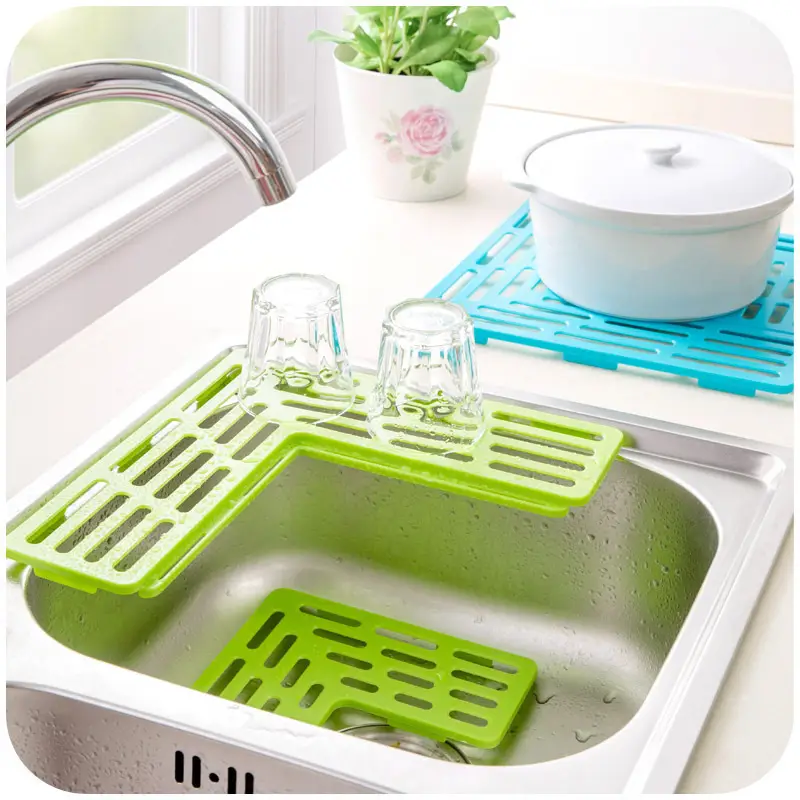 L-Shape Kitchen Sink Drain Filter Pad Set