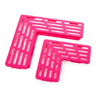 L-Shape Kitchen Sink Drain Filter Pad Set