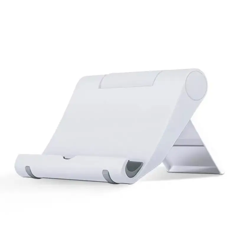 White Adjustable Mobile Phone Holder for Bed or Desk - Image 22