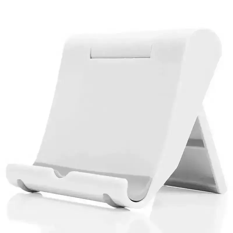 White Adjustable Mobile Phone Holder for Bed or Desk - Image 2