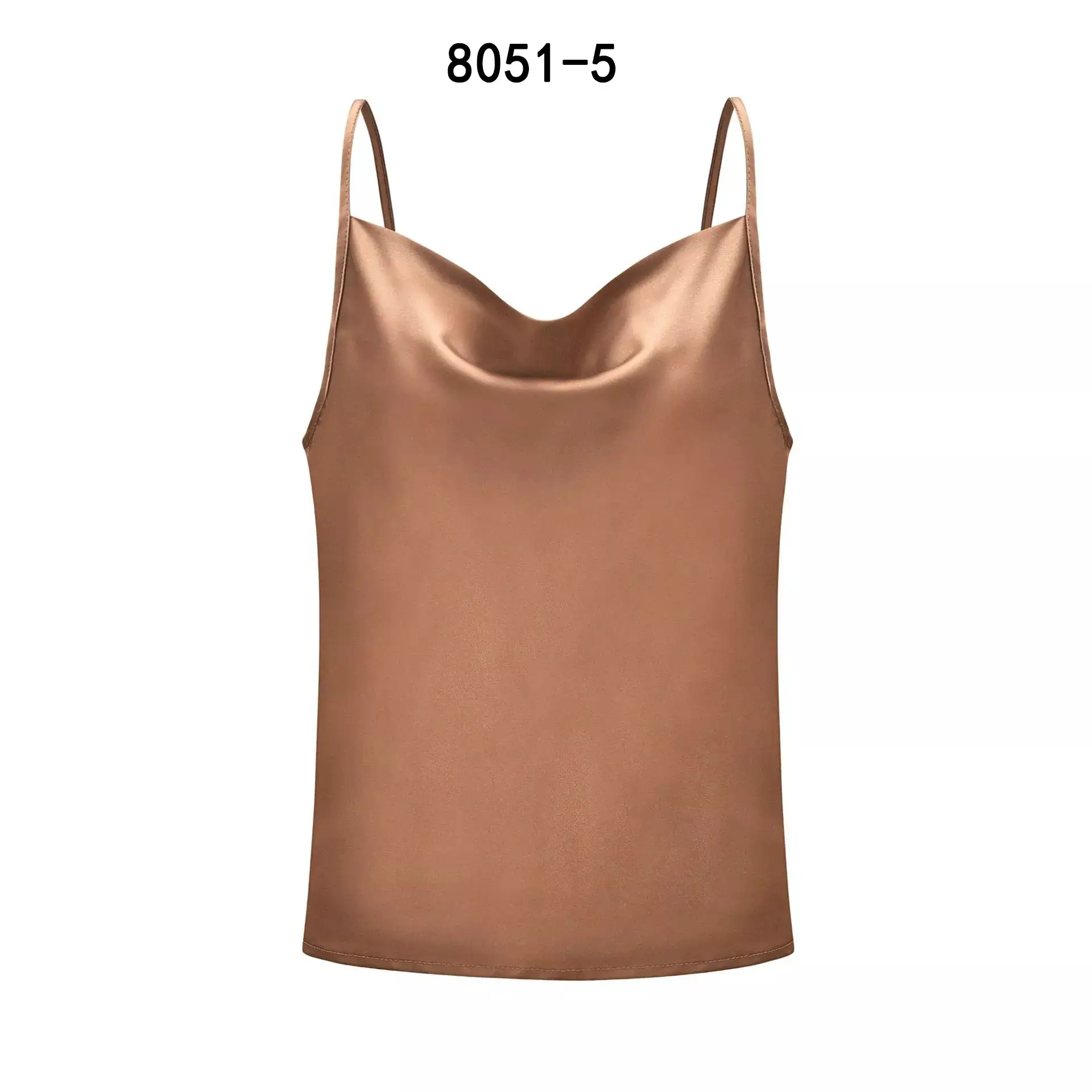 Women's Green Satin Camisole Vest 2023 - Image 5