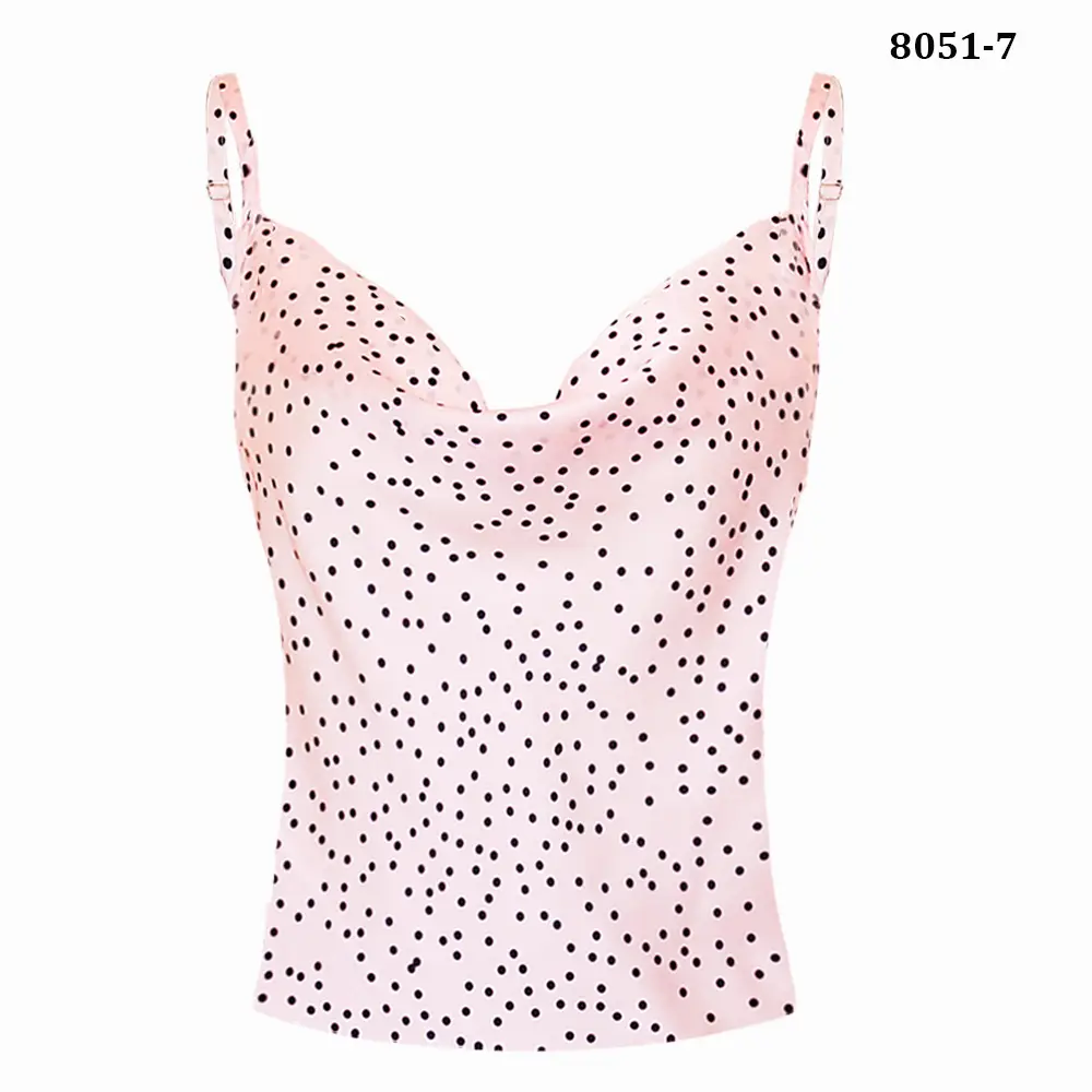 Women's Green Satin Camisole Vest 2023 - Image 7