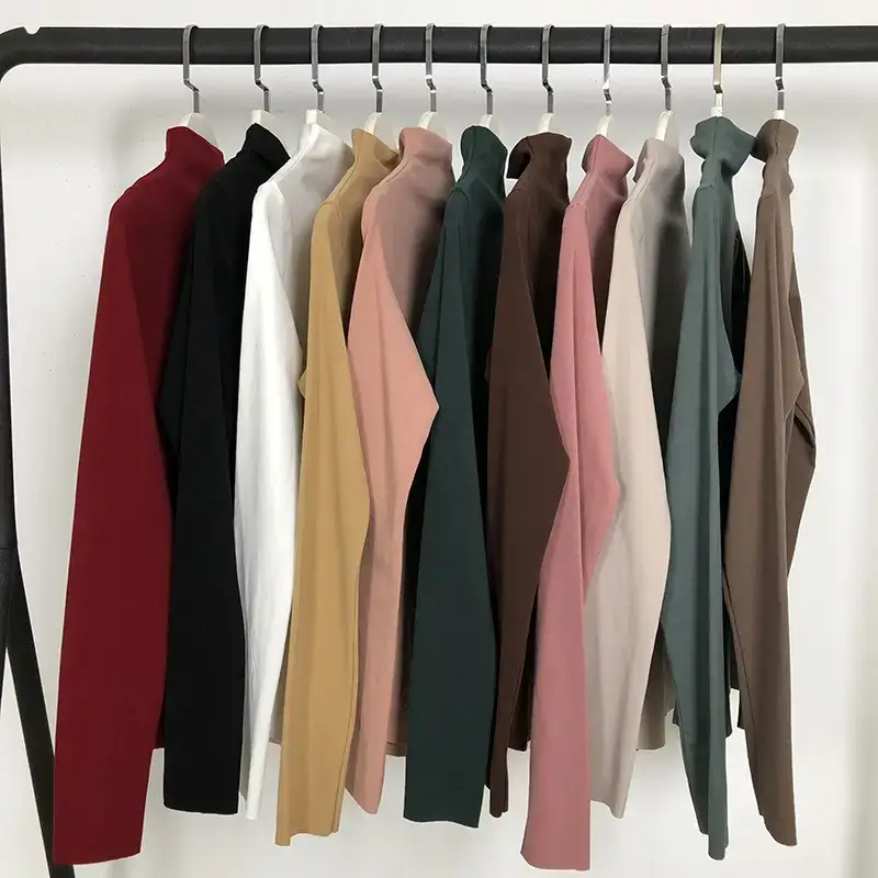 Women's Black Long Sleeve T-Shirt Solid Color 2025 - Image 7