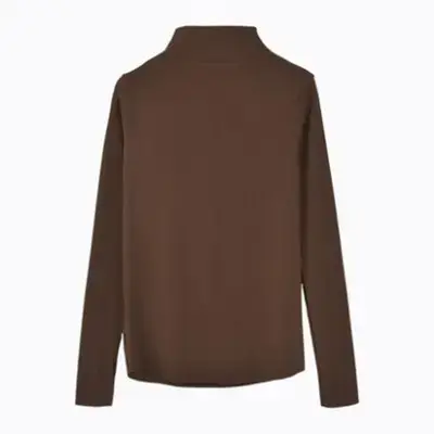 Women's Black Long Sleeve T-Shirt Solid Color 2025 - Image 4
