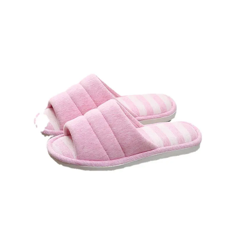 Factory Direct Delivery of Custom-Made New Home Slippers, Linen Cotton Slippers, Home Slippers for Wooden Floors, Men's and Women's Indoor Slippers - Image 9