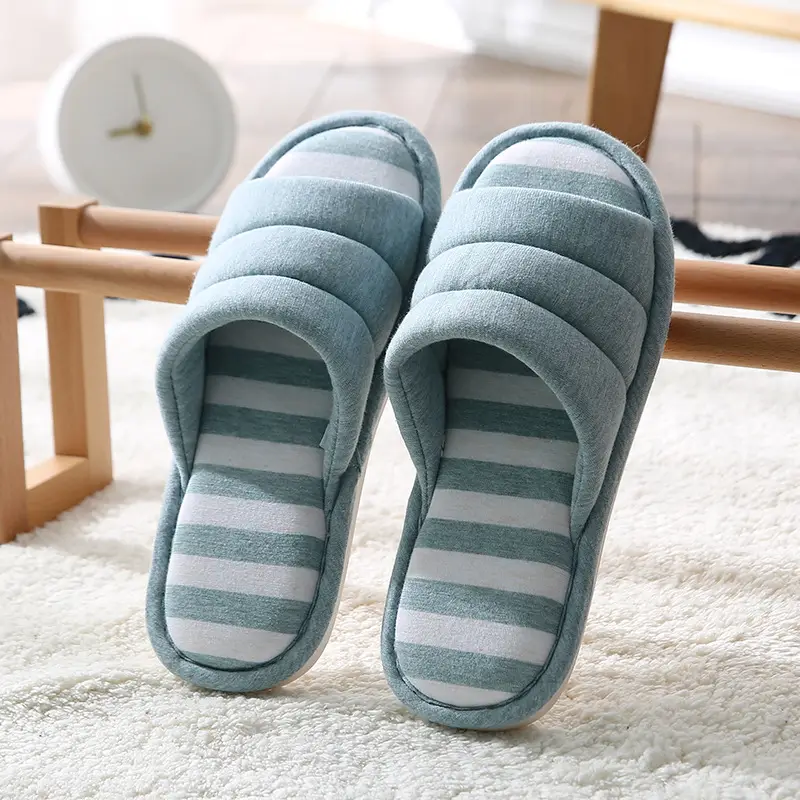 Factory Direct Delivery of Custom-Made New Home Slippers, Linen Cotton Slippers, Home Slippers for Wooden Floors, Men's and Women's Indoor Slippers — feature 10
