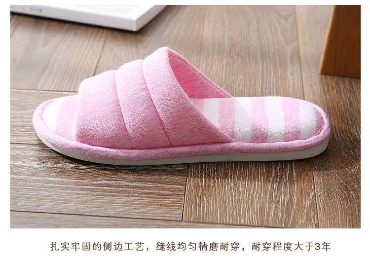 Factory Direct Delivery of Custom-Made New Home Slippers, Linen Cotton Slippers, Home Slippers for Wooden Floors, Men's and Women's Indoor Slippers — feature 14