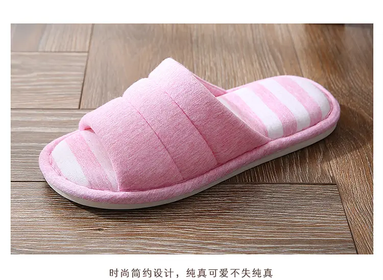 Factory Direct Delivery of Custom-Made New Home Slippers, Linen Cotton Slippers, Home Slippers for Wooden Floors, Men's and Women's Indoor Slippers — feature 16