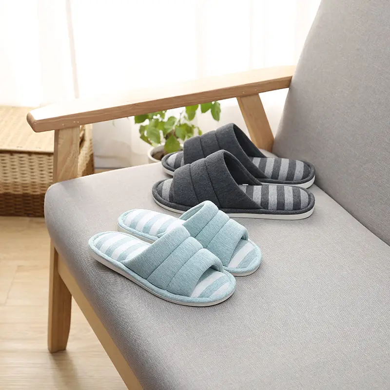 Factory Direct Delivery of Custom-Made New Home Slippers, Linen Cotton Slippers, Home Slippers for Wooden Floors, Men's and Women's Indoor Slippers — feature 31