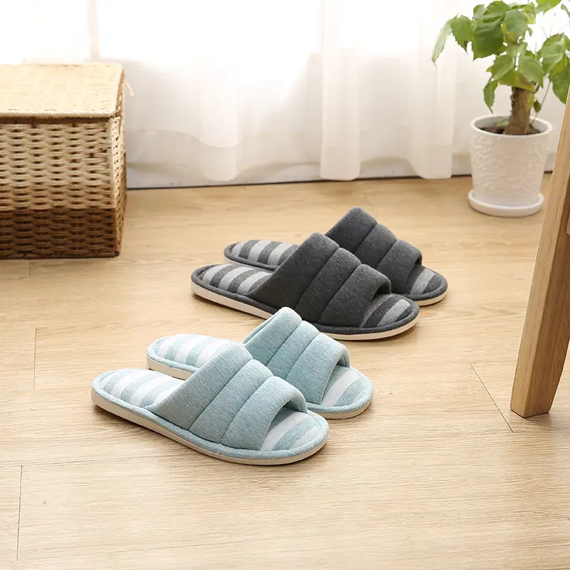 Factory Direct Delivery of Custom-Made New Home Slippers, Linen Cotton Slippers, Home Slippers for Wooden Floors, Men's and Women's Indoor Slippers — feature 32