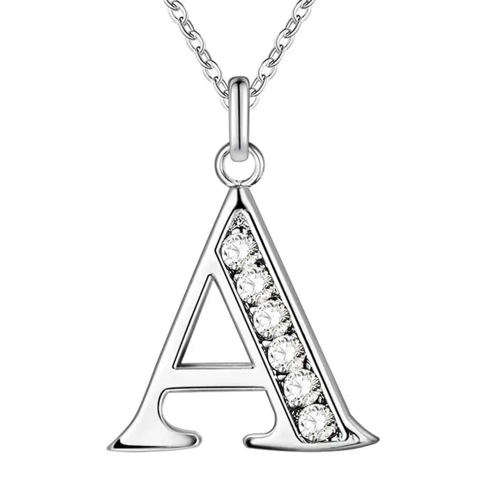 26-Letter Diamond Necklace for Women - Image 28