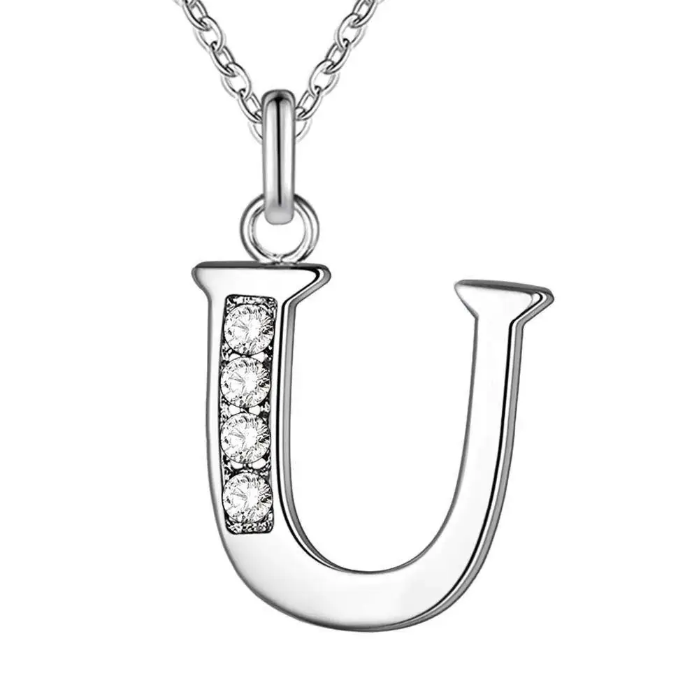 26-Letter Diamond Necklace for Women - Image 21