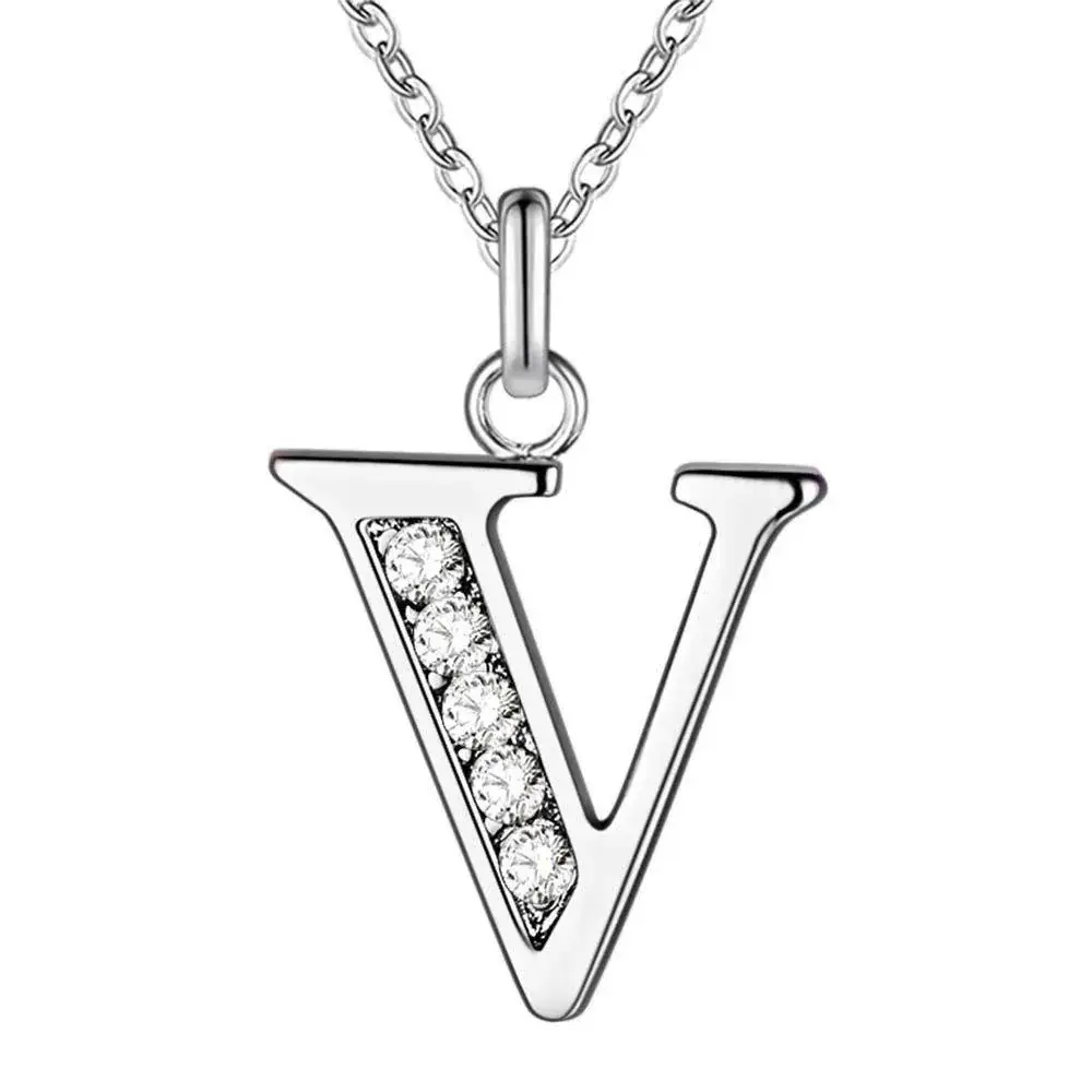 26-Letter Diamond Necklace for Women - Image 22