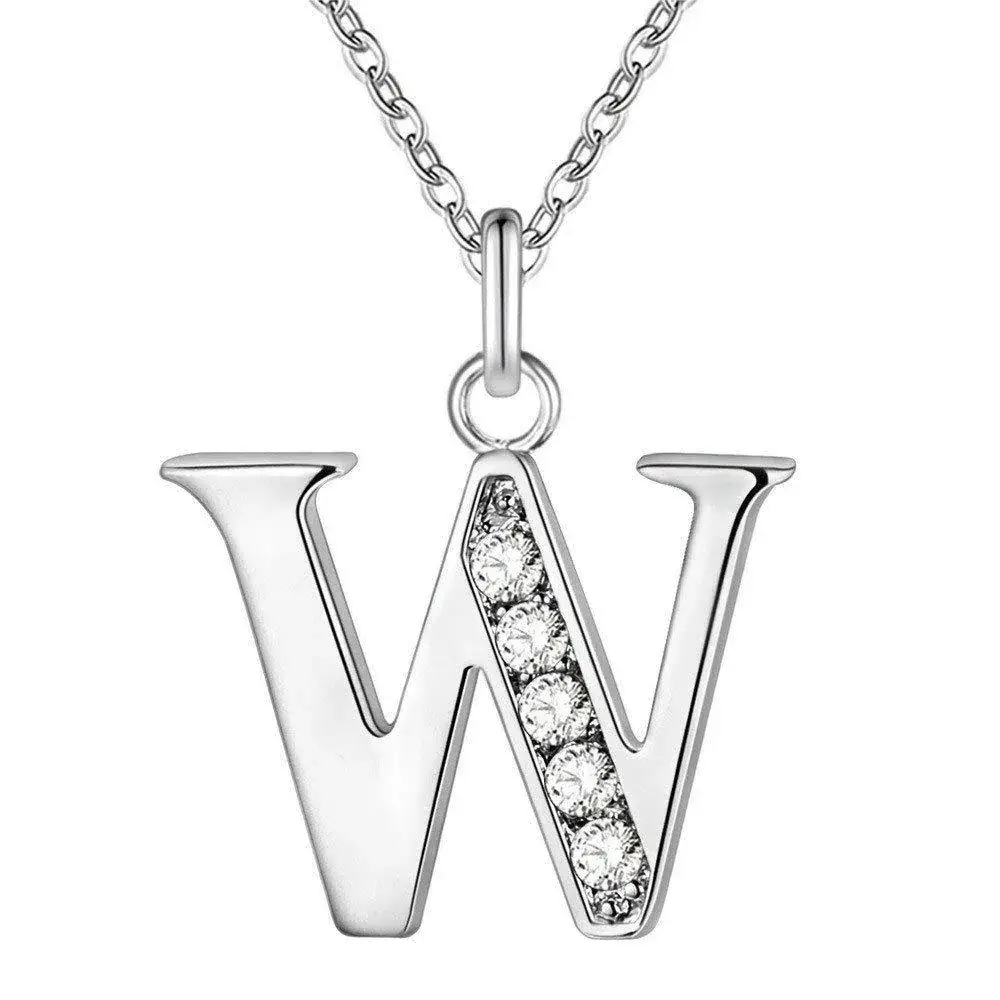 26-Letter Diamond Necklace for Women - Image 23
