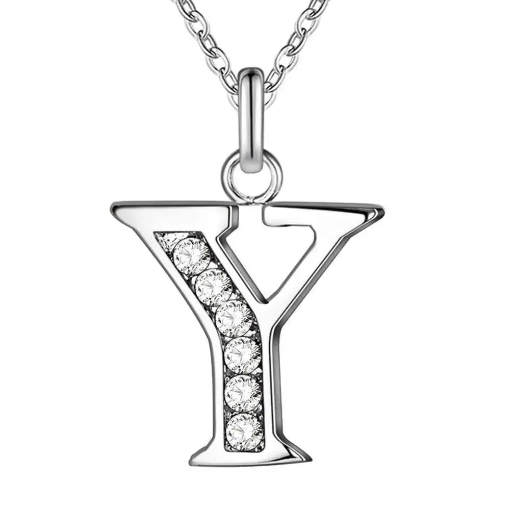 26-Letter Diamond Necklace for Women - Image 25