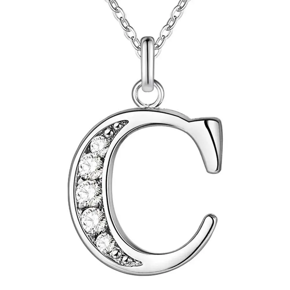 26-Letter Diamond Necklace for Women - Image 3