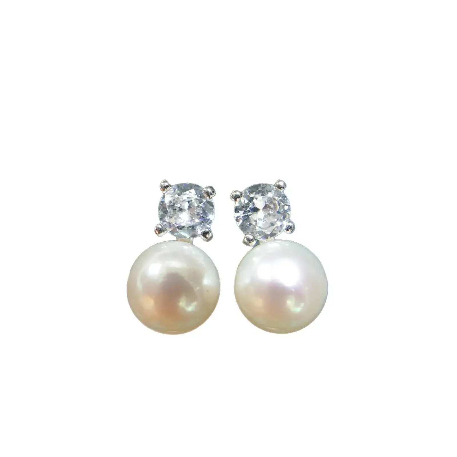 5Pc Pearl Earrings Set S925 Sterling Silver - Image 10