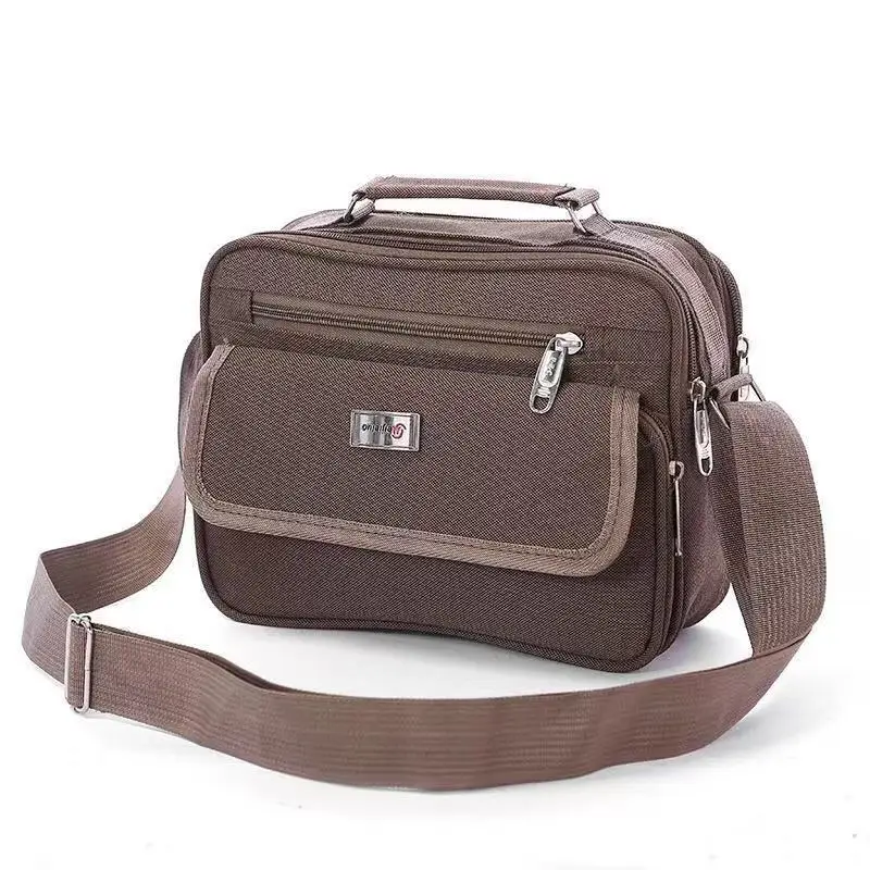 Women's Business Crossbody Bag Black Brown Brown