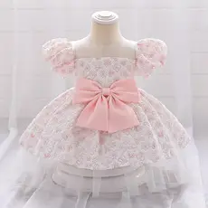 Blue Beaded Princess Skirt for Girls Wedding Dress — feature 7
