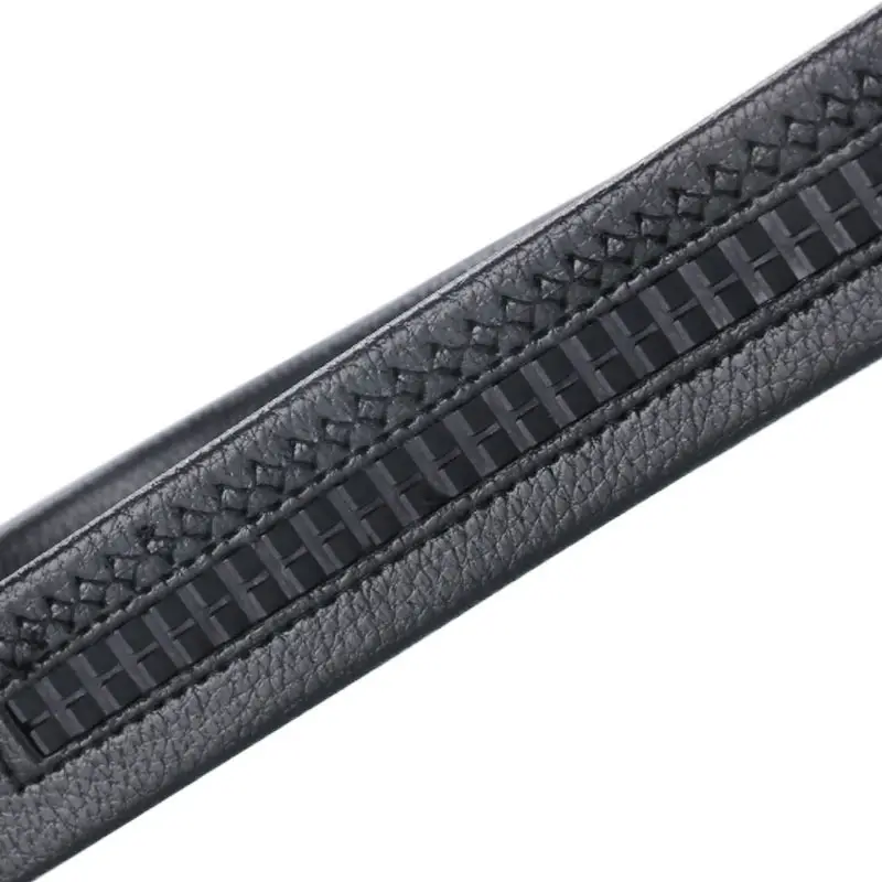 Men's Black Leather Belt with Gold Buckle - Image 24
