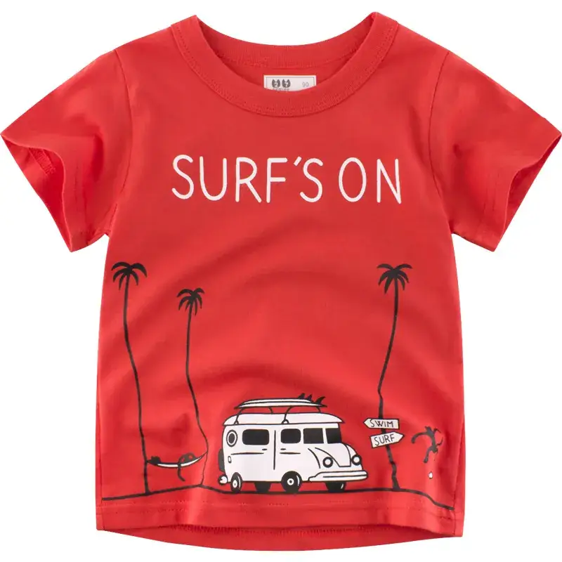 Red 27 Kids Short Sleeve T-Shirt 90 - Image 5