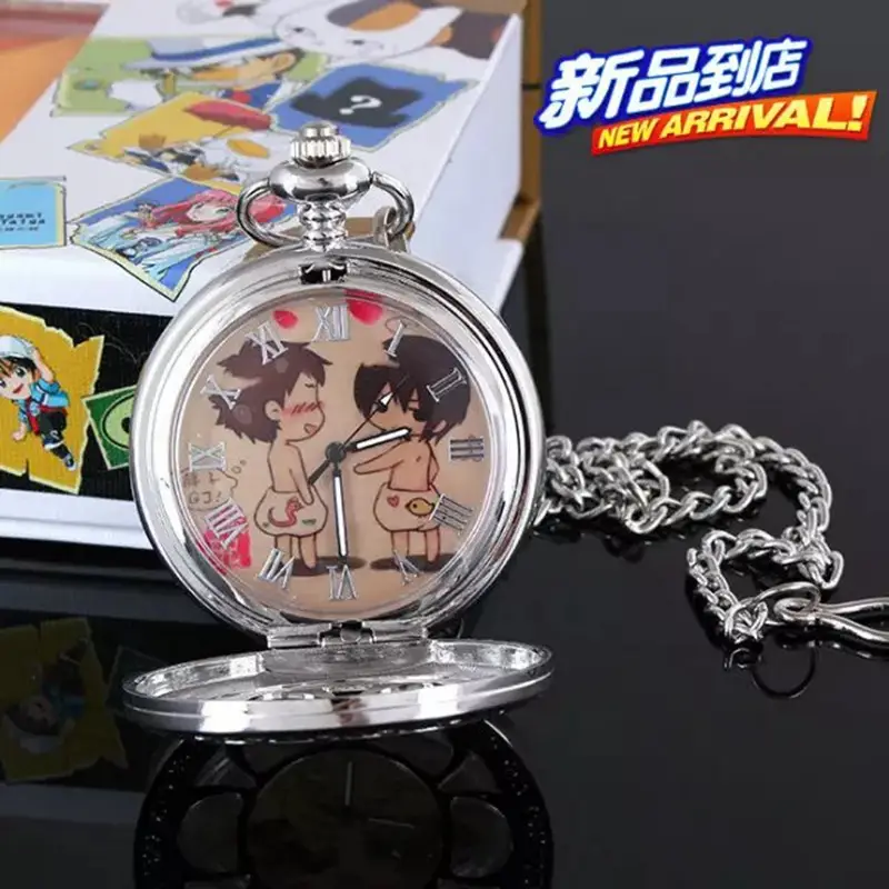 Silver Soul Grave Robbing Notes Cartoon Hanging Watch - Image 2