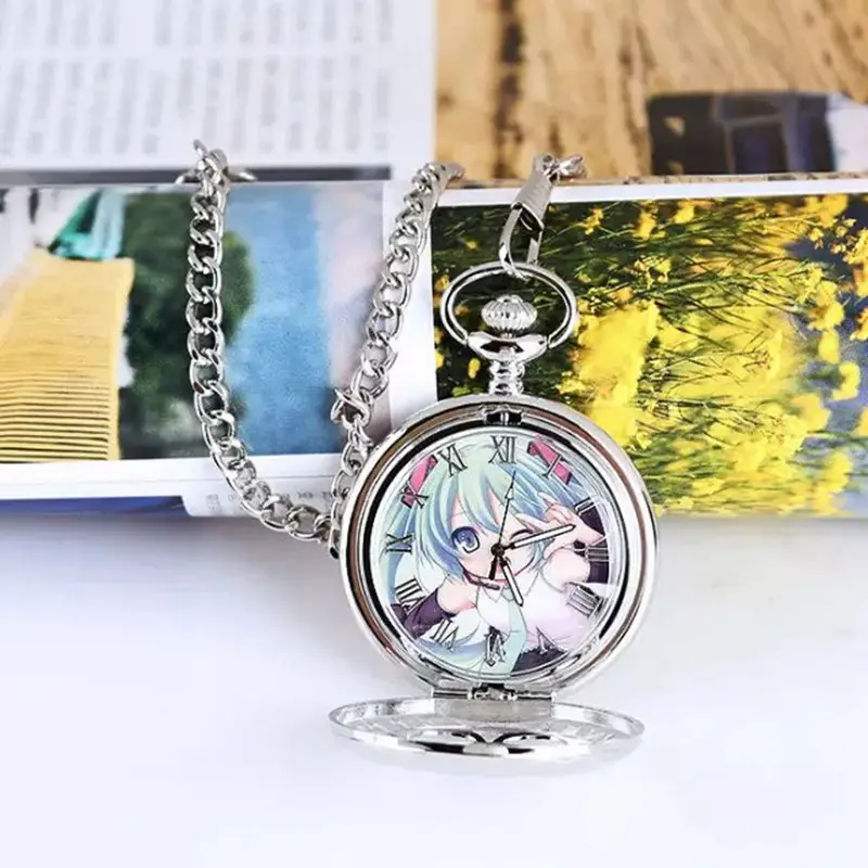 Silver Soul Grave Robbing Notes Cartoon Hanging Watch - Image 4