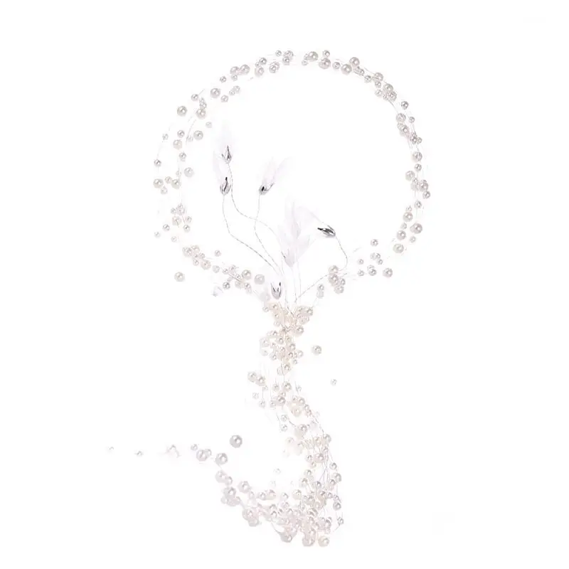 Tuan Ming Multi-Layer Pearl Hair Belt for Women - Image 10