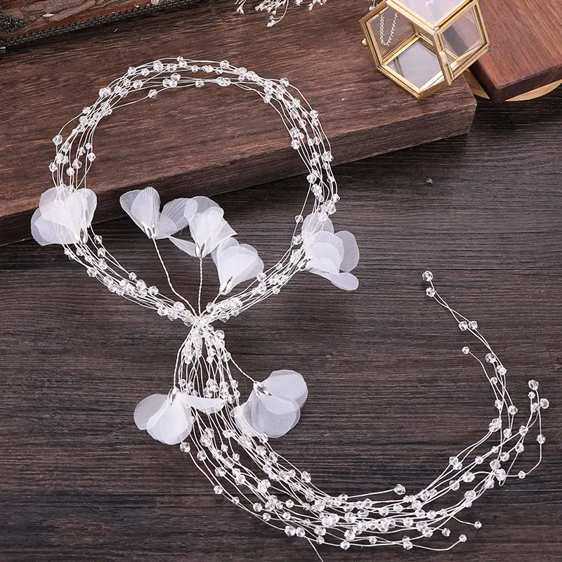Tuan Ming Multi-Layer Pearl Hair Belt for Women - Image 4