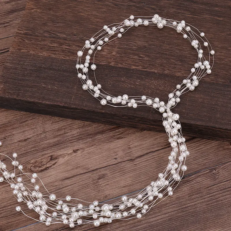 Tuan Ming Multi-Layer Pearl Hair Belt for Women - Image 5