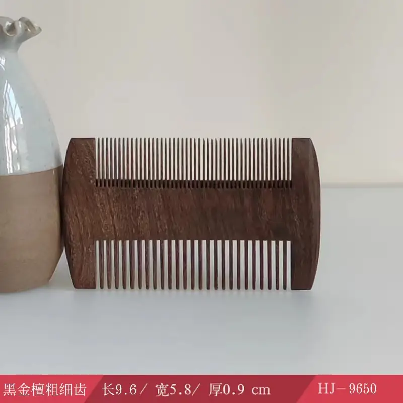 Black gold sandalwood thick and thin grate (HJ-9650)