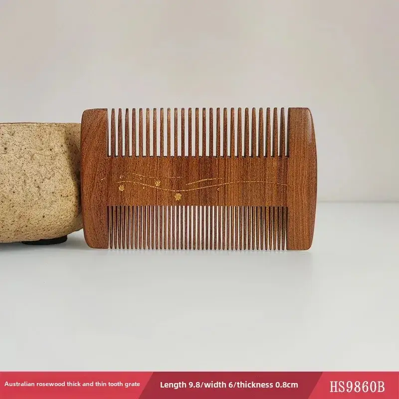 Wooden Beard Comb with Fine Teeth for Men - Image 2