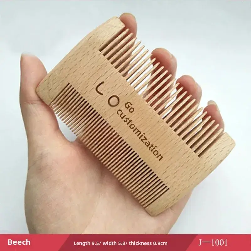 Wooden Beard Comb with Fine Teeth for Men - Image 4