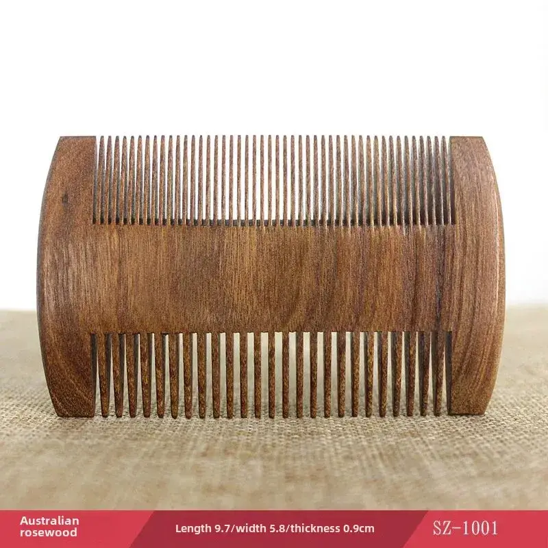 Wooden Beard Comb with Fine Teeth for Men - Image 6