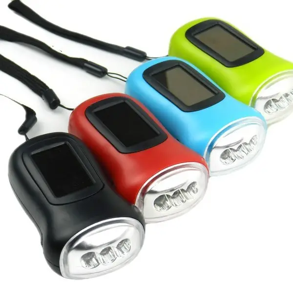 Multifunctional Solar Flashlight with LED Light & Rechargeable Battery - Image 5