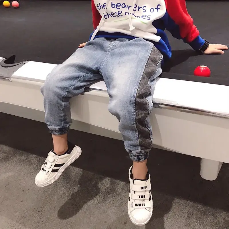 Boys Jeans 2025 Long Pants Spring Stretch Casual Korean Style - Image 3