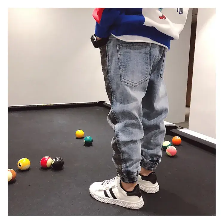 Boys Jeans 2025 Long Pants Spring Stretch Casual Korean Style - Image 4