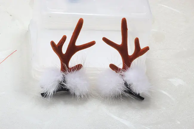 Japanese Mori Girl's Fresh Hairpin Christmas Jewelry Small Antler Fur Clip - Image 17