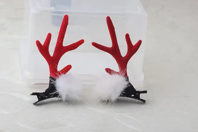 Japanese Mori Girl's Fresh Hairpin Christmas Jewelry Small Antler Fur Clip - Image 9