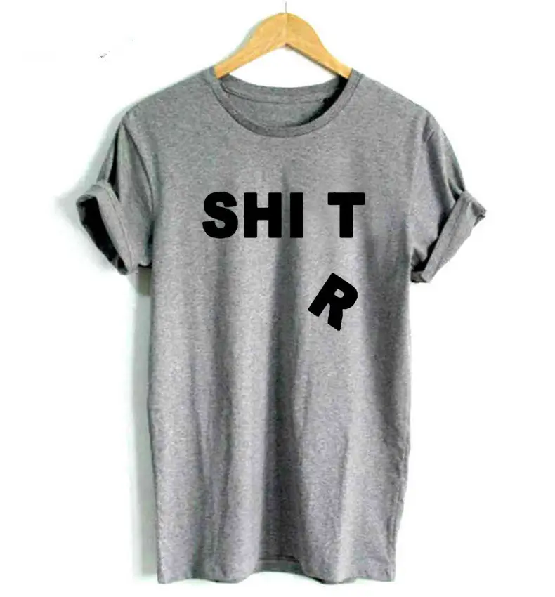 Men Women Black T-Shirt SHITR Streetwear - Image 3