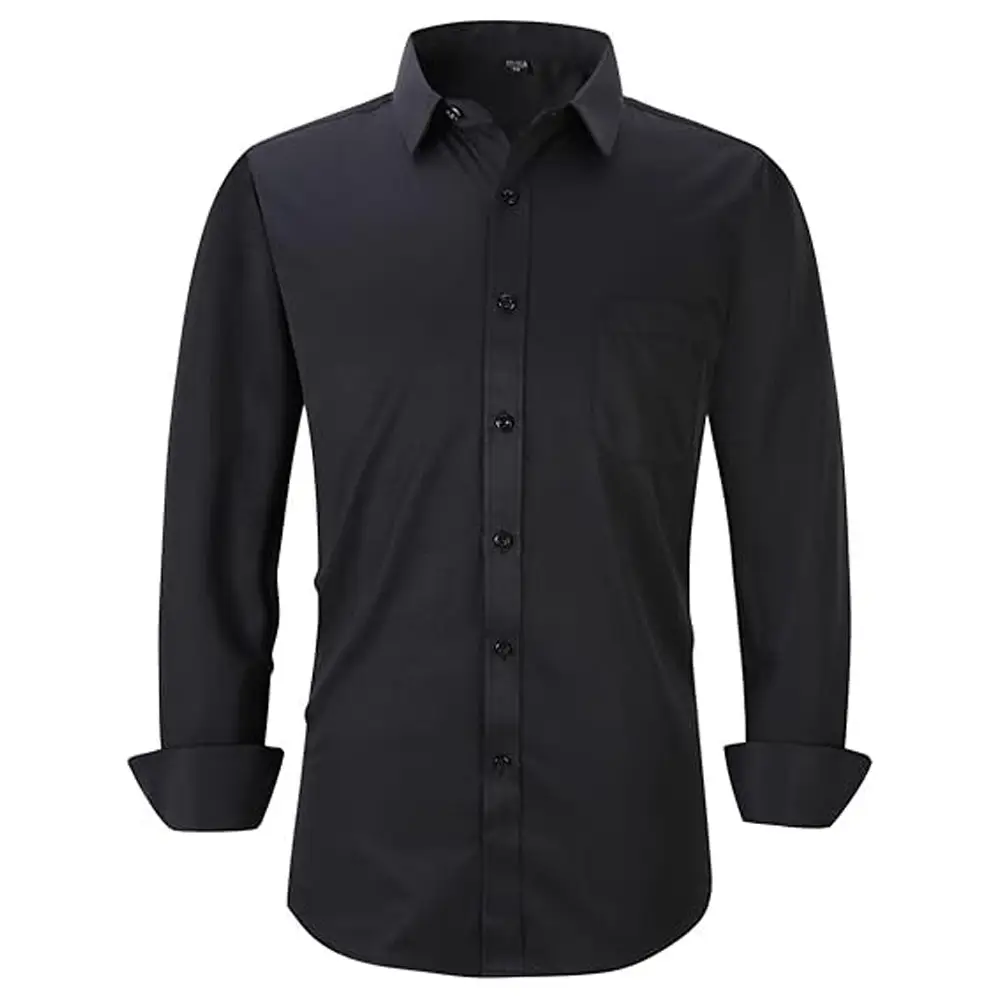 Men's Light Blue Classic Button Shirt Large - Image 16