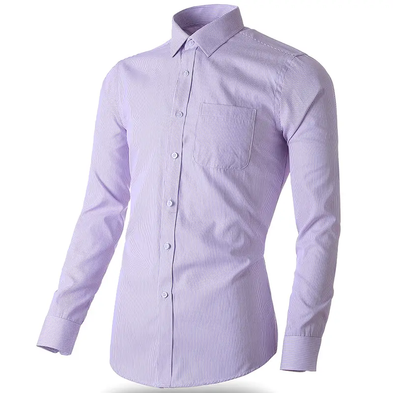 Men's Light Blue Classic Button Shirt Large - Image 11