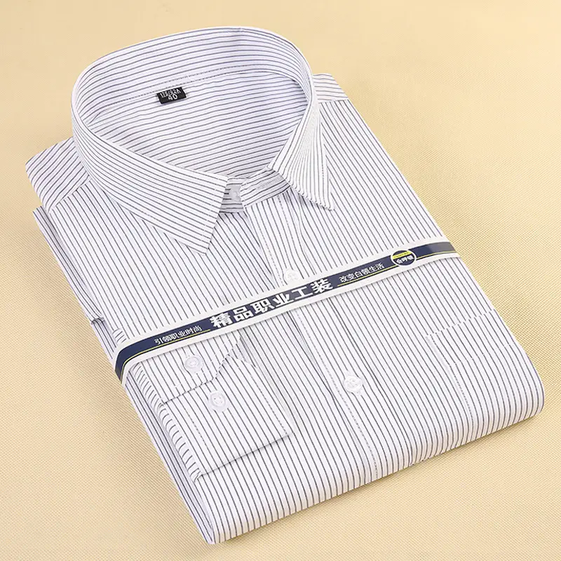 Men's Light Blue Classic Button Shirt Large - Image 14