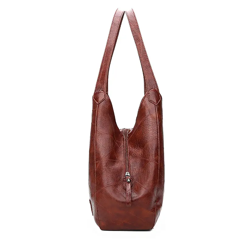 2025 European American Retro Leather Shoulder Bag Women - Image 9