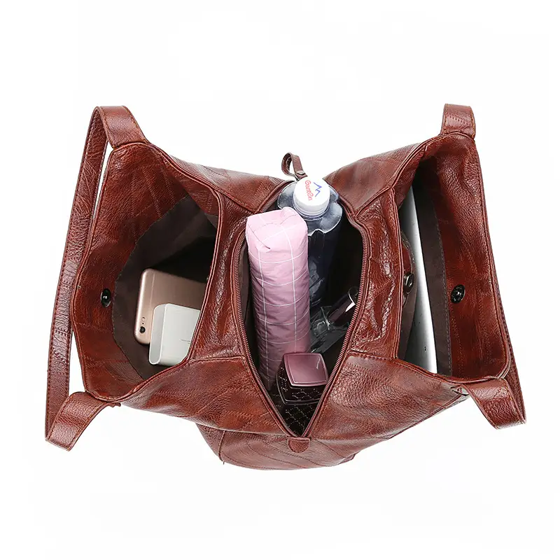 2025 European American Retro Leather Shoulder Bag Women - Image 10