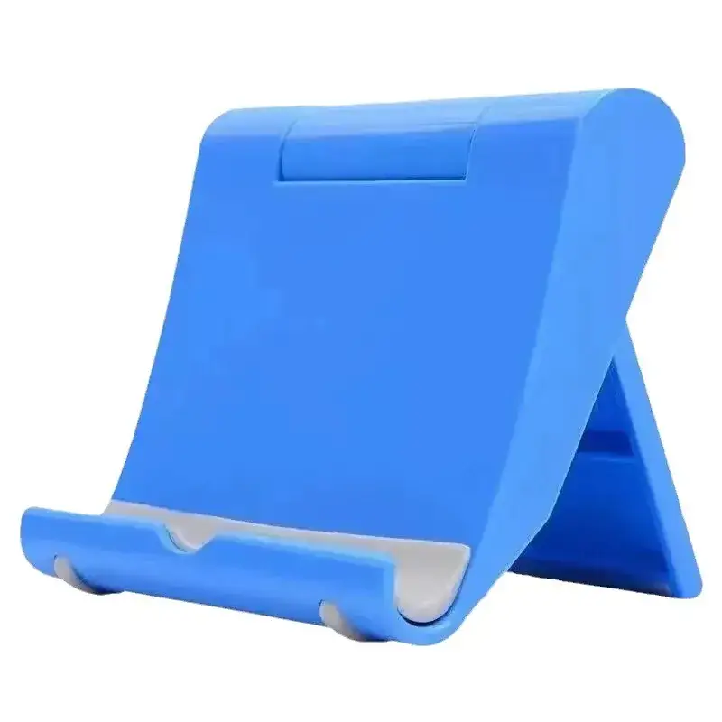 Blue Rotating Tablet Stand for Multi-Angle Viewing